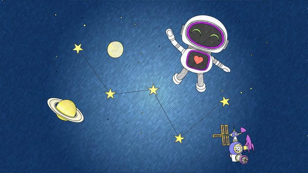 A fun Cassiopeia Constellation Craft for ELI the robot!